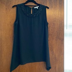 Chaus NY Black Sleeveless Blouse